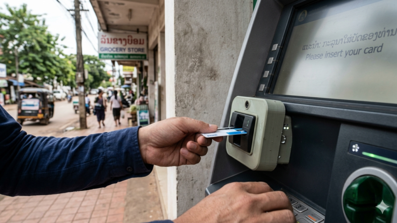 🛑 ເຕືອນໄພ! ກົນໂກງ "ລັກຂໍ້ມູນບັດ" ຮູບແບບໃໝ່ລະບາດໃນລາວ: ໄປກົດ ATM ແລະ ຊື້ເຄື່ອງຕ້ອງລະວັງ!